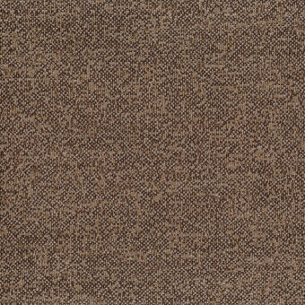 Woven fabric texture, brown and beige tones with gold flecks, dense irregular weave, matte finish, labeled “bross fabric col. 35”.